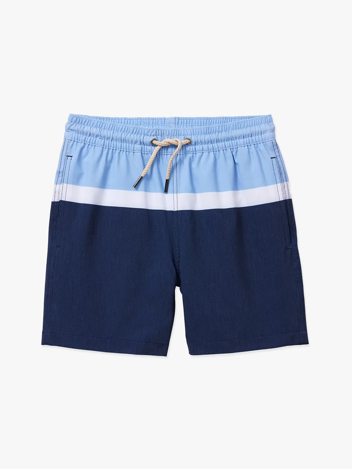 Fair Harbor Boys' Bayberry Trunk Apparel Fair Harbor Blue Depths Block Youth Small