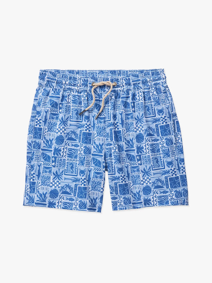 Fair Harbor Boys' Bayberry Trunk Apparel Fair Harbor Blue Seas Tile Youth Small