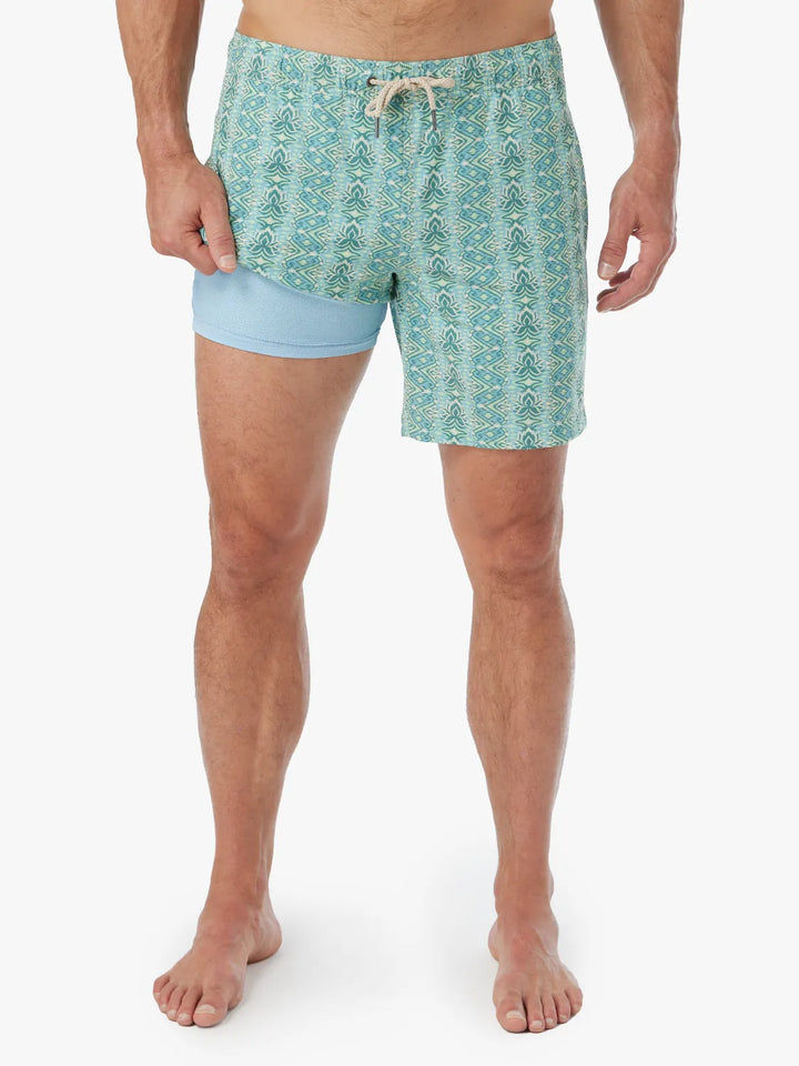 Fair Harbor Men's The Bayberry Trunk White Lotus Apparel Fair Harbor Teal White Lotus Small