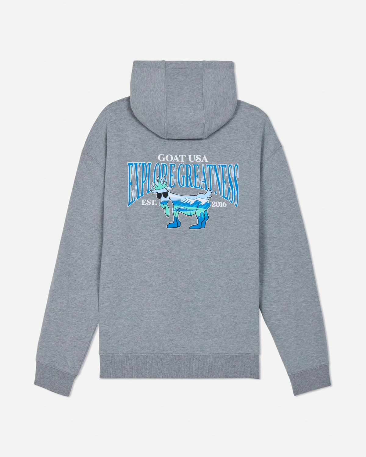 Goat USA Youth Explore Greatness Hooded Sweatshirt Apparel Goat USA Gray Youth XSmall