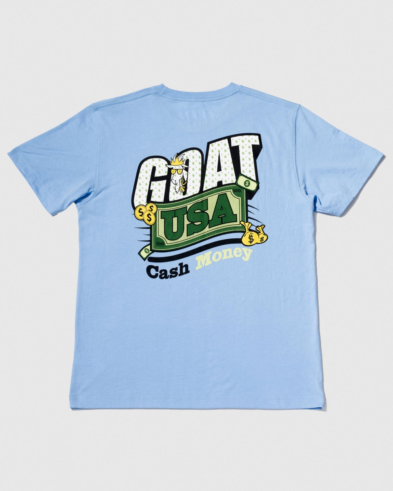 Goat USA Youth Cash Money '24 T-Shirt Apparel Goat USA Carolina Blue Youth Small 