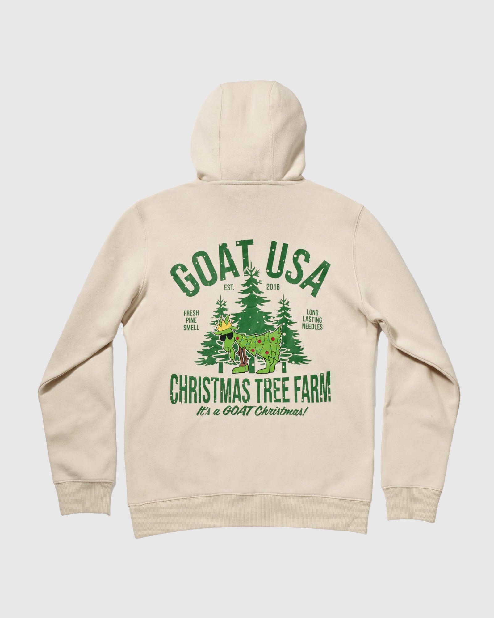 Goat USA Youth Tree Farm Hooded Sweatshirt Apparel Goat USA White Youth Small 