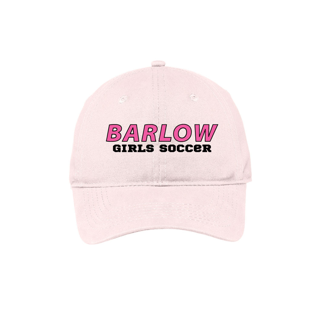Barlow Girls Soccer Pink Hat Logowear Barlow Girls Soccer