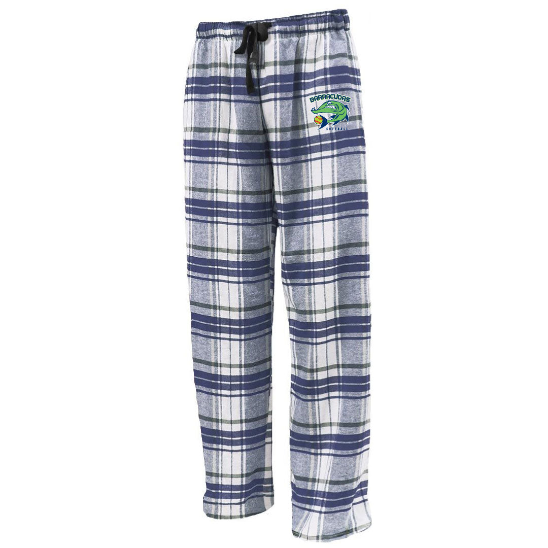 Barracudas Softball Flannel Bottoms Logowear Barracudas Youth M  