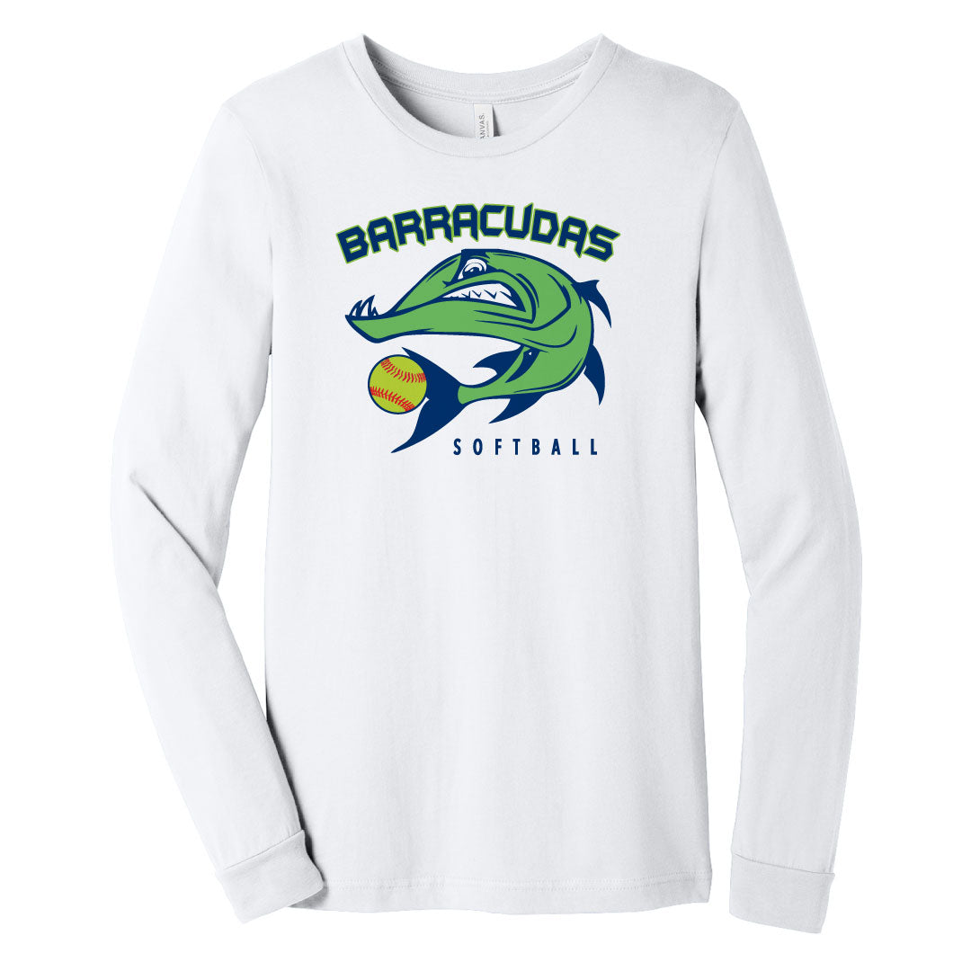 Barracudas Softball Cotton Blend Long Sleeve Logowear Barracudas