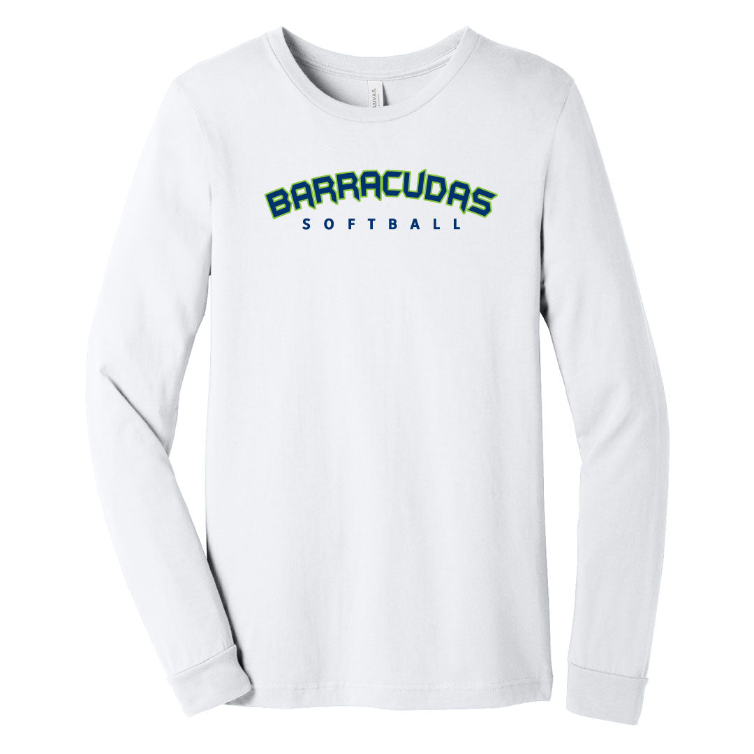 Barracudas Softball Cotton Blend Long Sleeve Logowear Barracudas