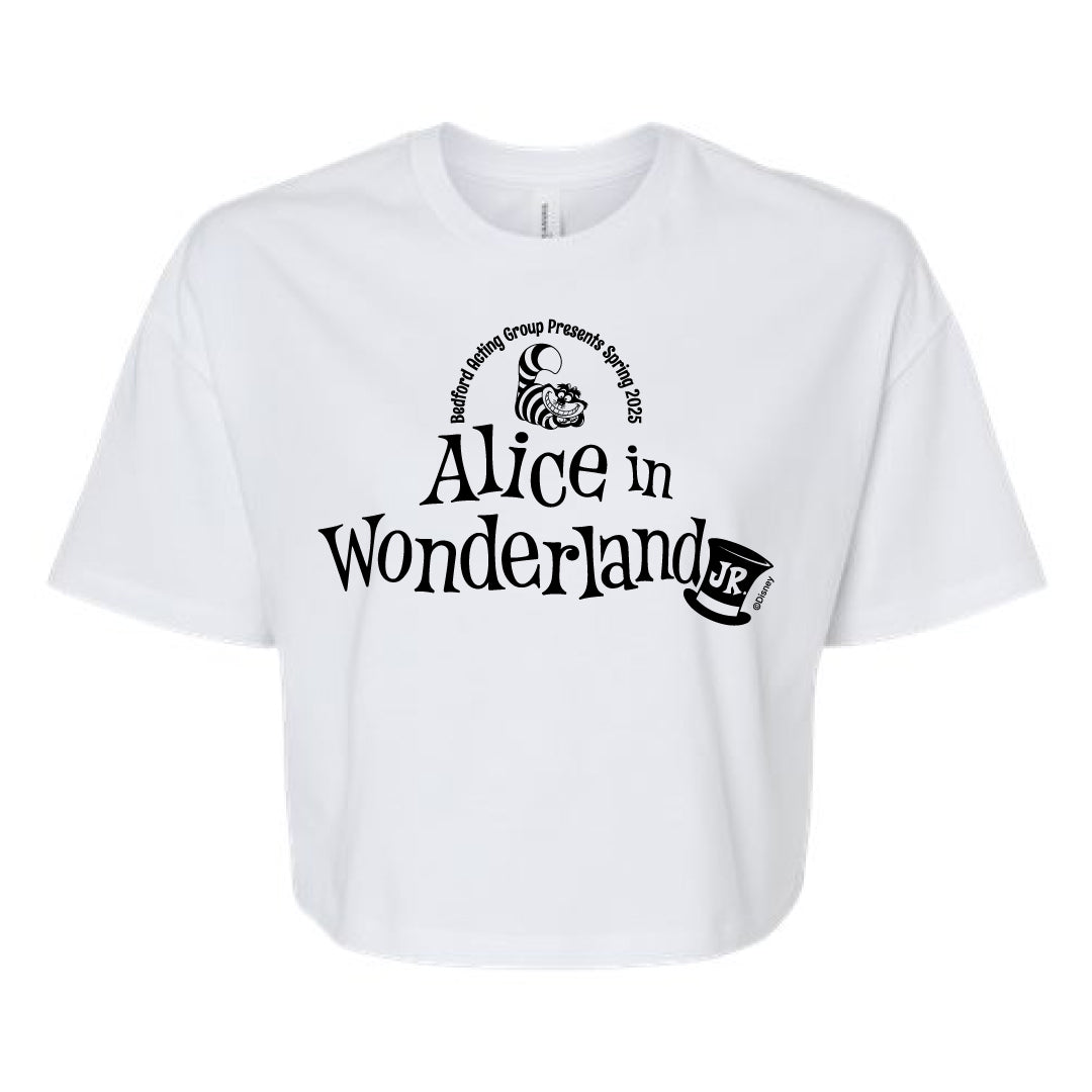 B.A.G. Presents Alice In Wonderland Cropped Tee Logowear B.A.G Presents Alice In Wonderland White Ladies S