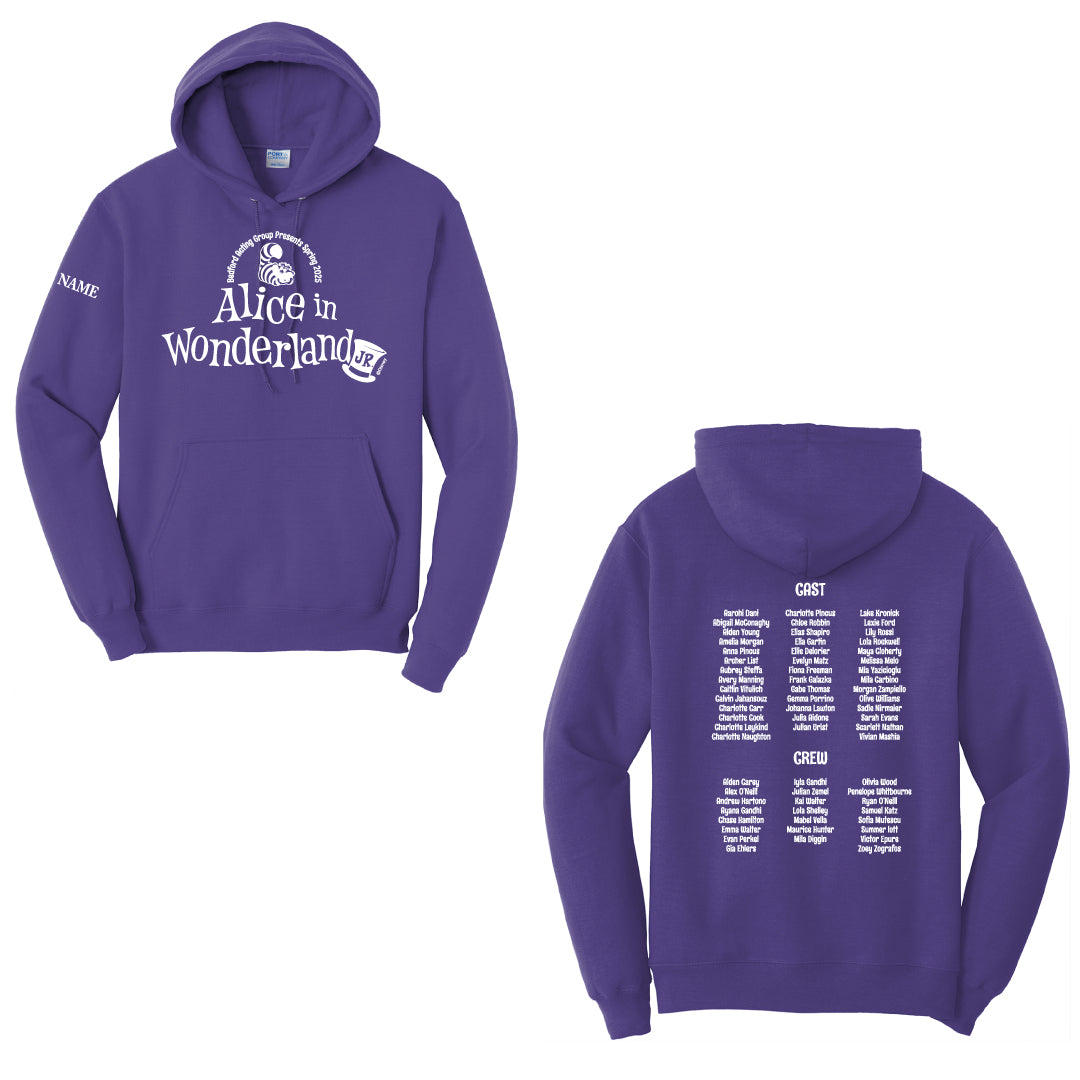 B.A.G Presents Alice In Wonderland Hooded Sweatshirt Logowear B.A.G Presents Alice In Wonderland Purple Youth S