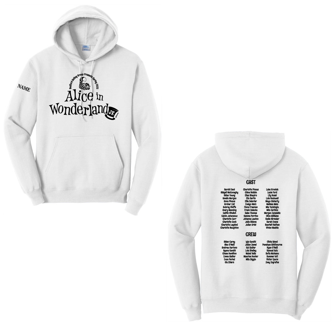 B.A.G Presents Alice In Wonderland Hooded Sweatshirt Logowear B.A.G Presents Alice In Wonderland White Youth S