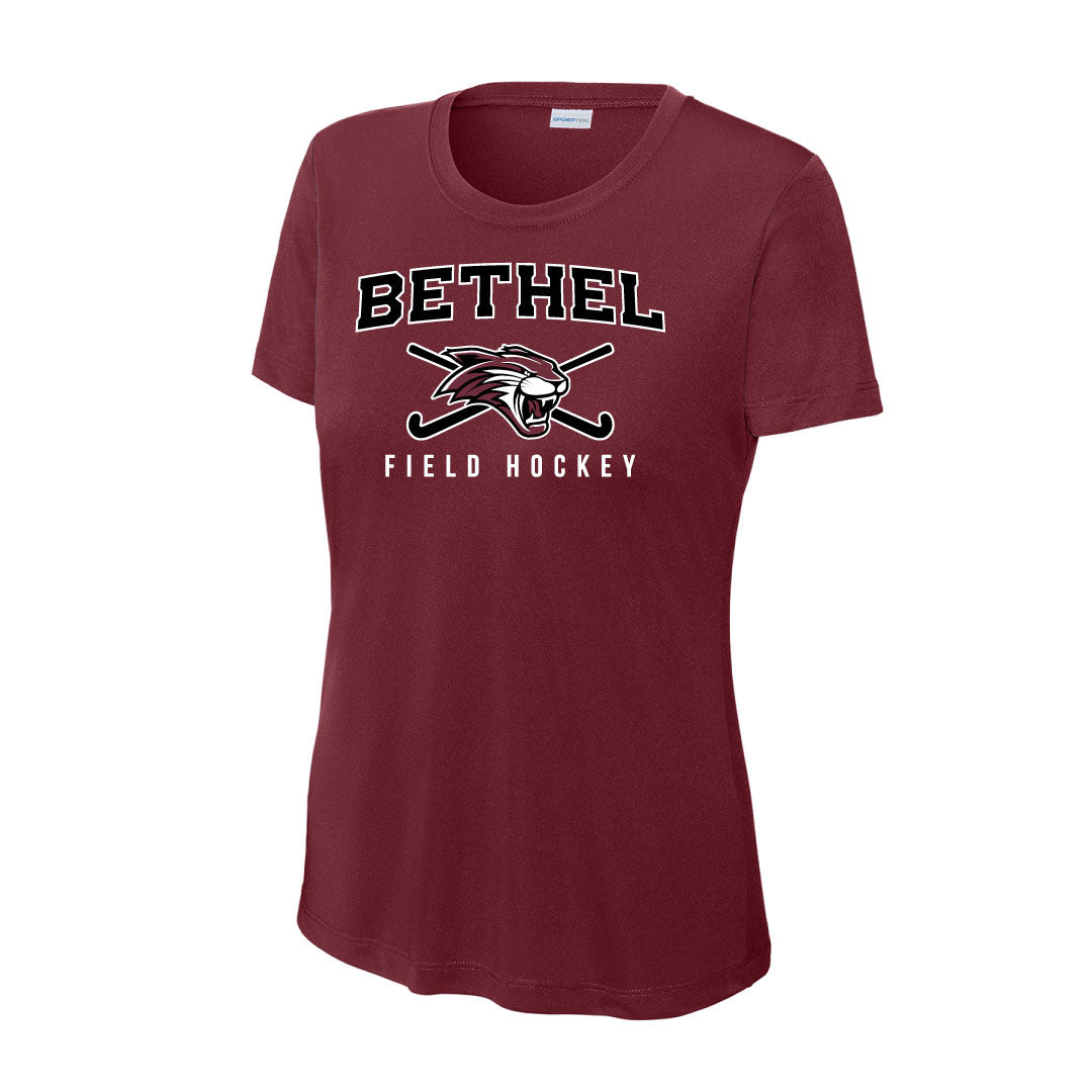 Bethel Field Hockey Performance Short Sleeve Logowear Bethel Field Hockey Maroon Mens S