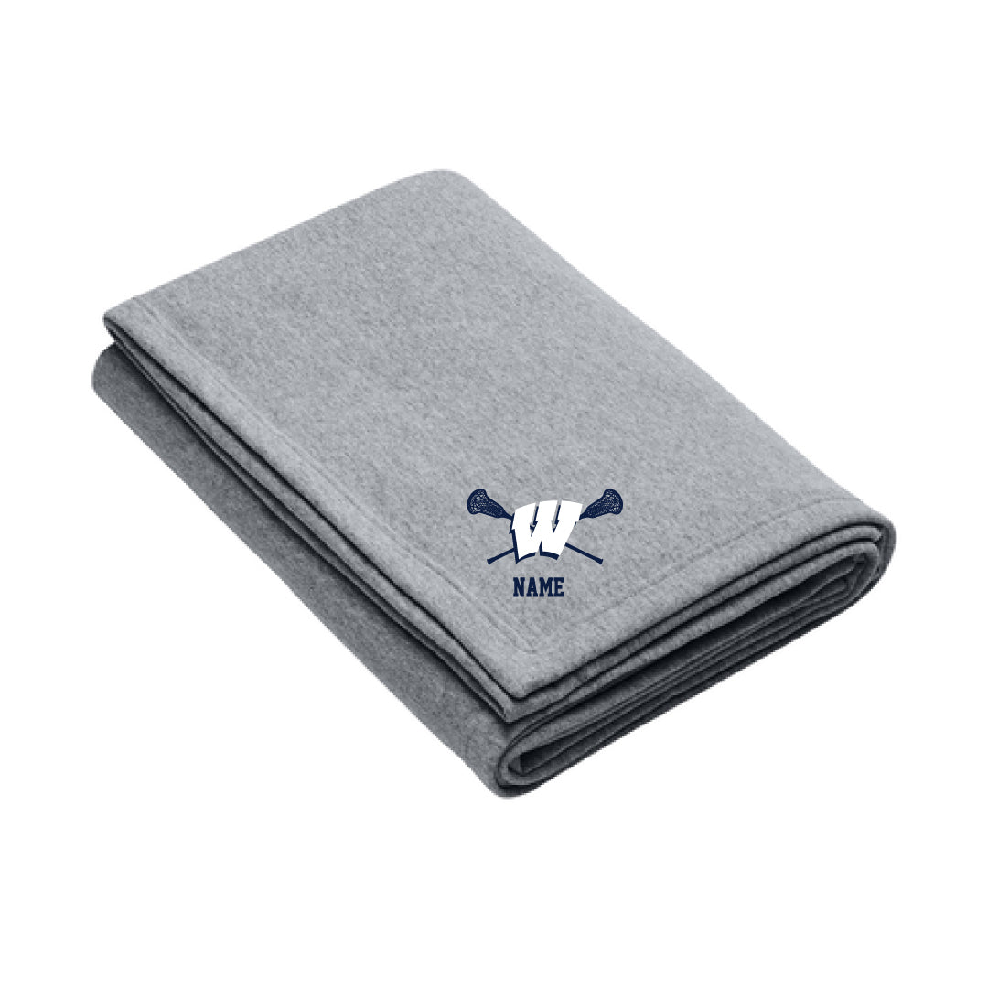 Westport PAL Girls Lacrosse Sweatshirt Blanket Logowear Westport PAL Girls Lacrosse Athletic Heather