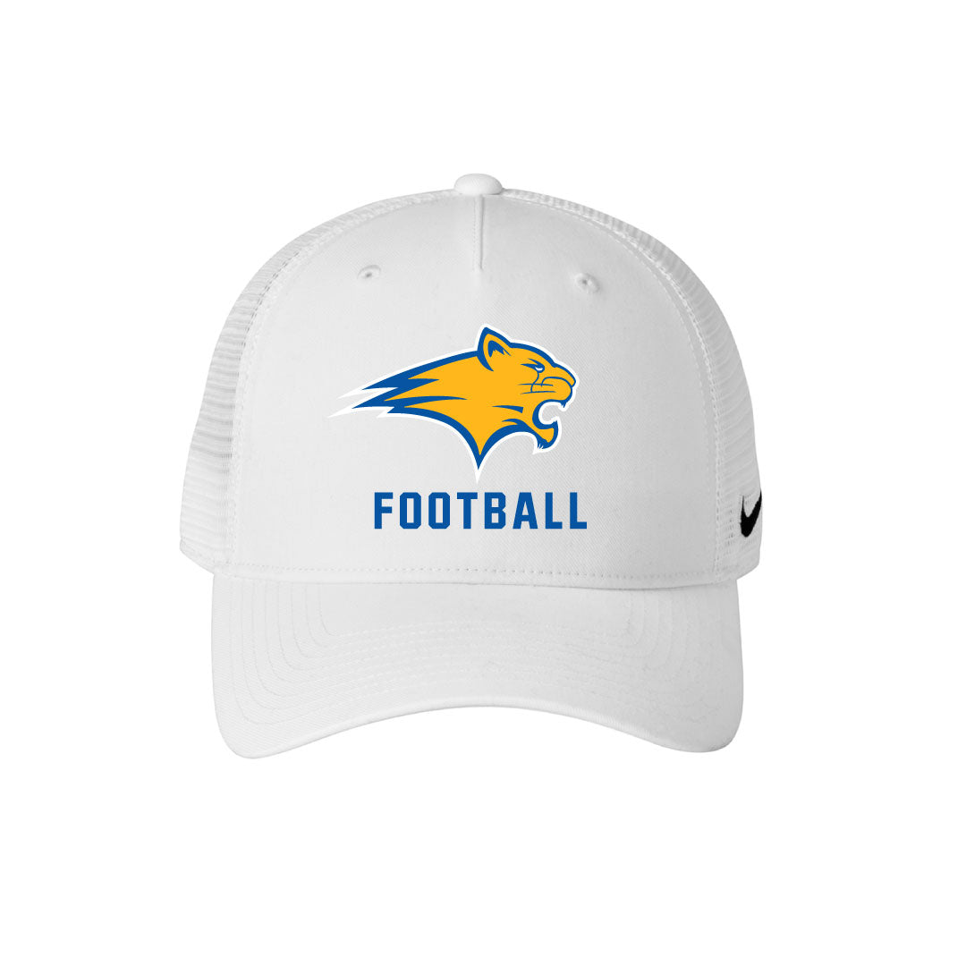 Brookfield Football Nike Trucker Hat Logowear Brookfield Football White/White  