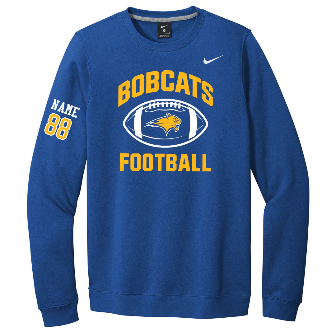 Brookfield Football Nike Crewneck Sweatshirt Logowear Brookfield Football Royal Mens XS 