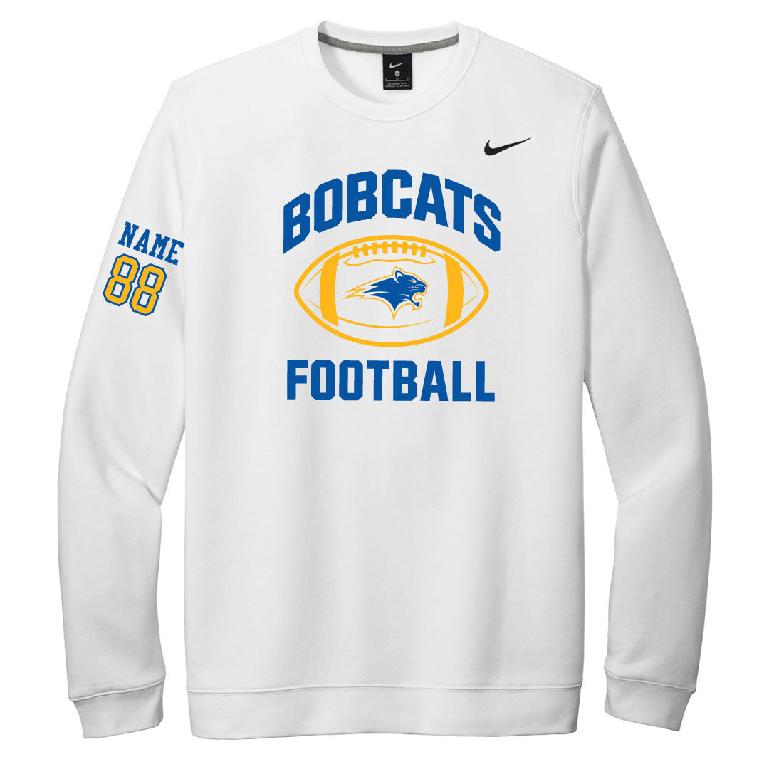 Brookfield Football Nike Crewneck Sweatshirt Logowear Brookfield Football White Mens XS 