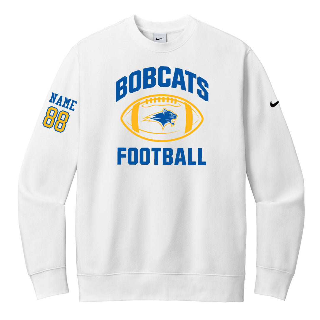Brookfield Football Nike Crewneck Sweatshirt Logowear Brookfield Football White Adult XS