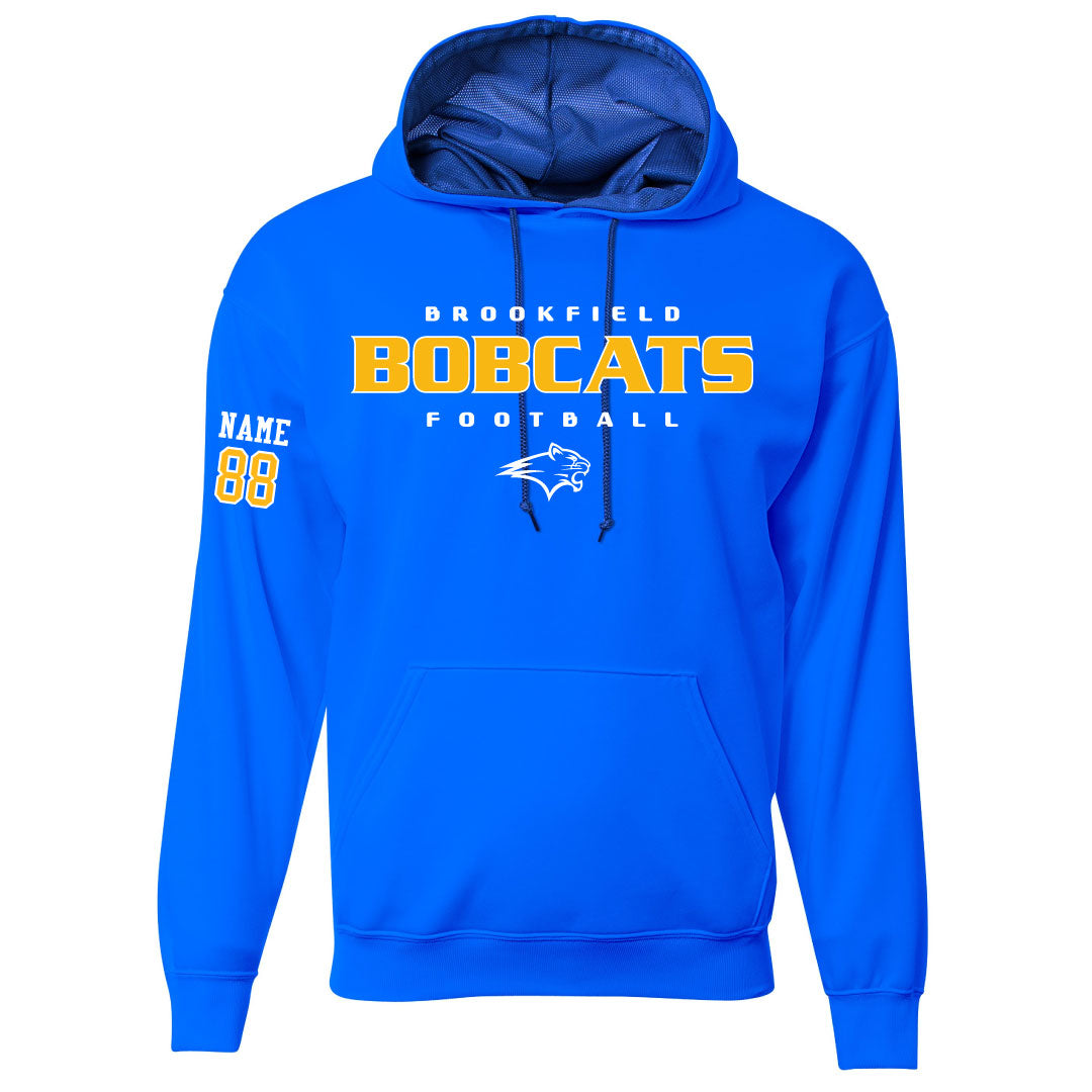Brookfield Football Tech Fleece Hoodie Logowear Brookfield Football Royal Mens S