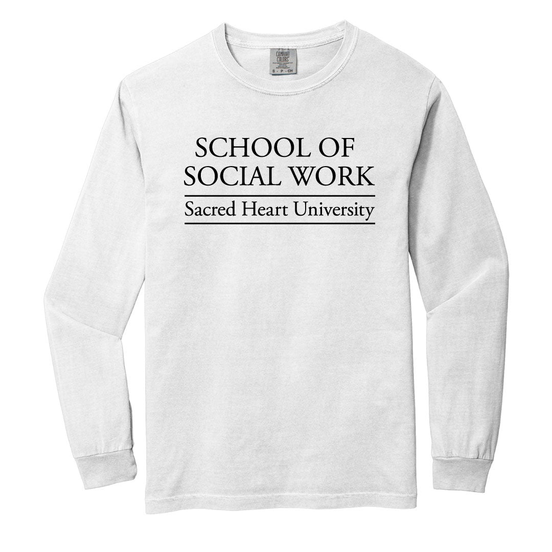 SHU School of Social Work Pigment Dye Long Sleeve