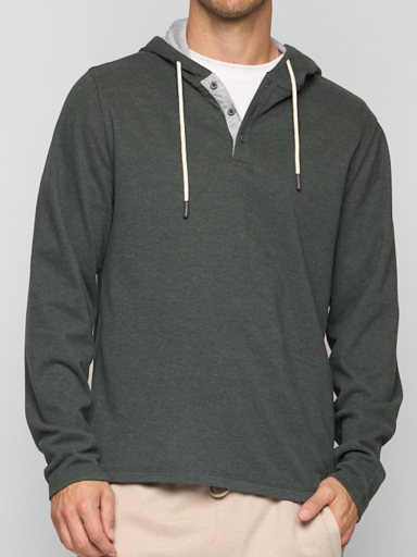Fundamental Coast Men's Lido Henley Hoodie