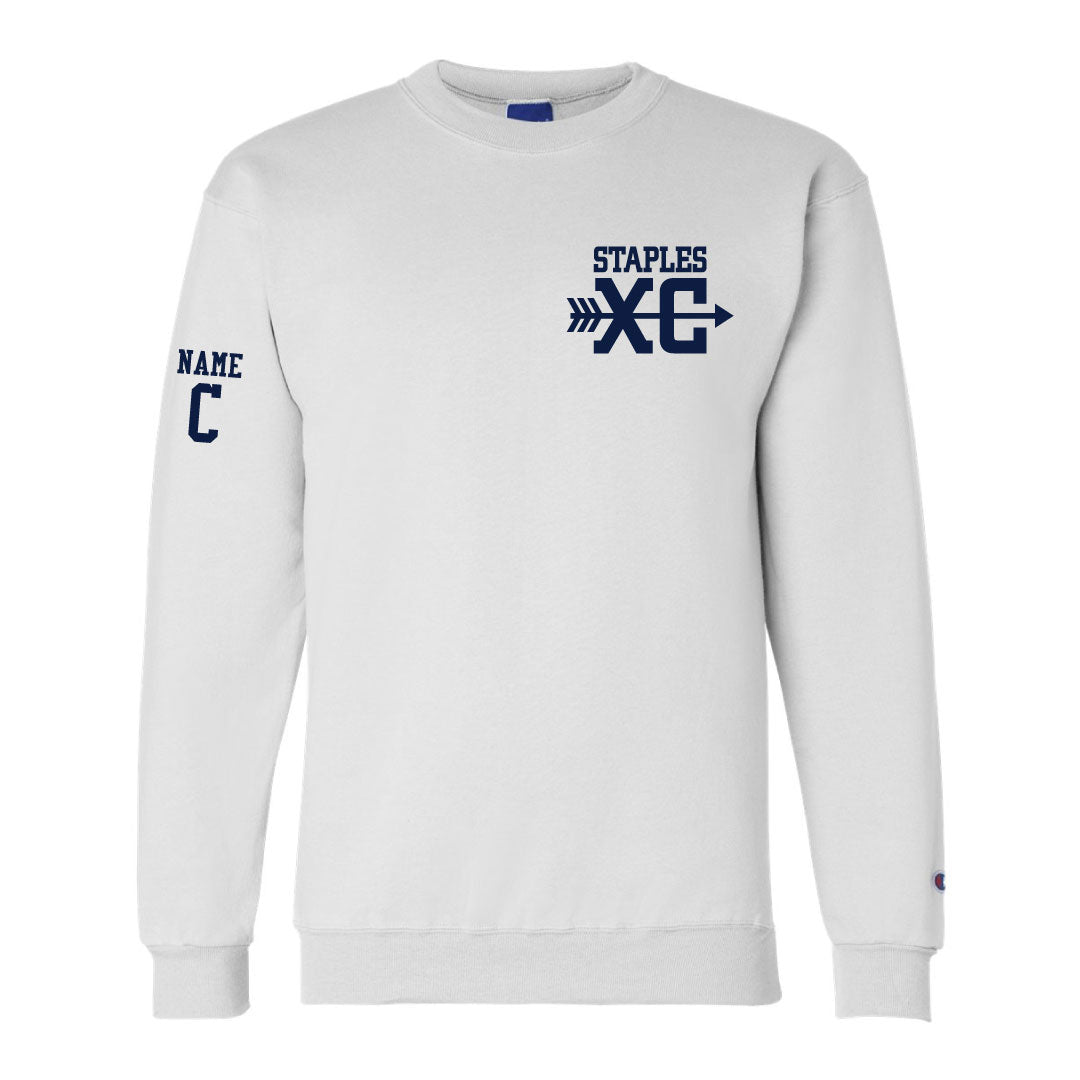 Staples Girls XC Champion Crewneck Logowear Staples Girls Cross Country White Adult S