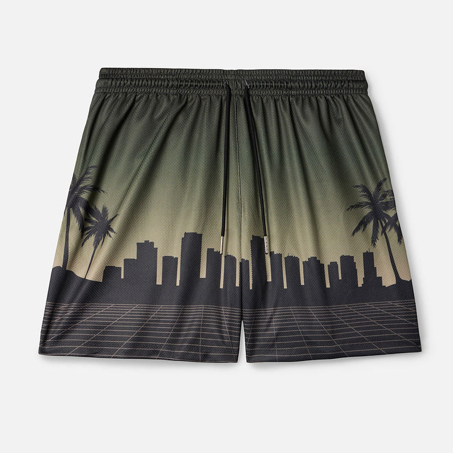 The Drip Shop Coastal Skyline Shorts Apparel The Drip Shop Black Youth Small