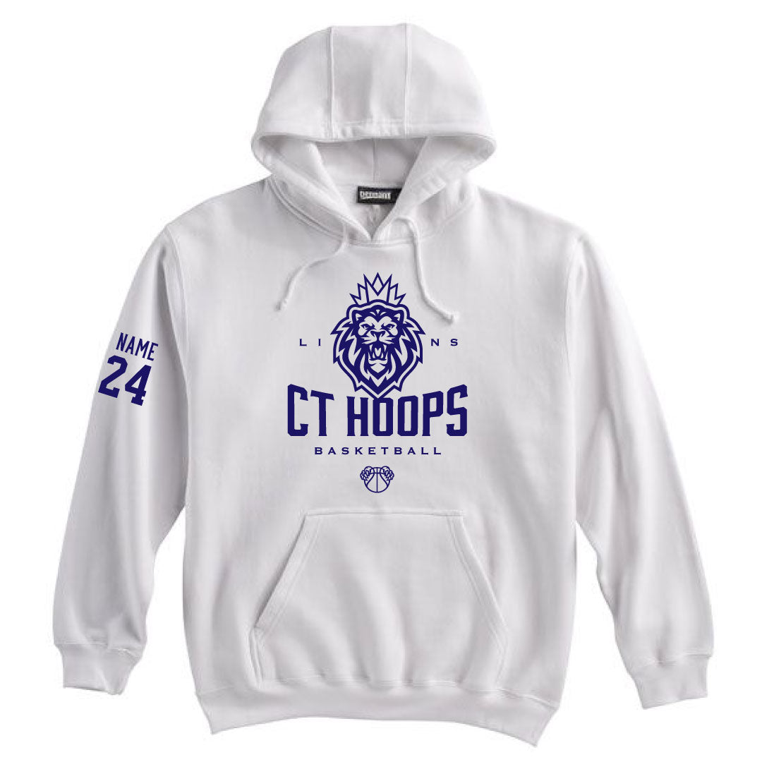 CT Hoops Basketball Fleece  Hoodie Logowear CT Hoops Basketball White Youth S 