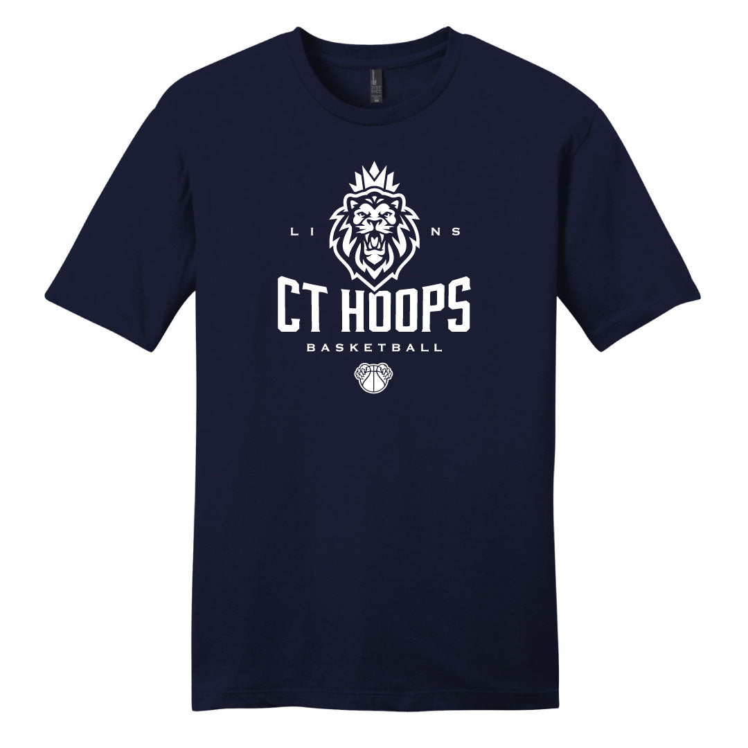 CT Hoops Basketball Tri Blend Tee Logowear CT Hoops Basketball Navy Youth S