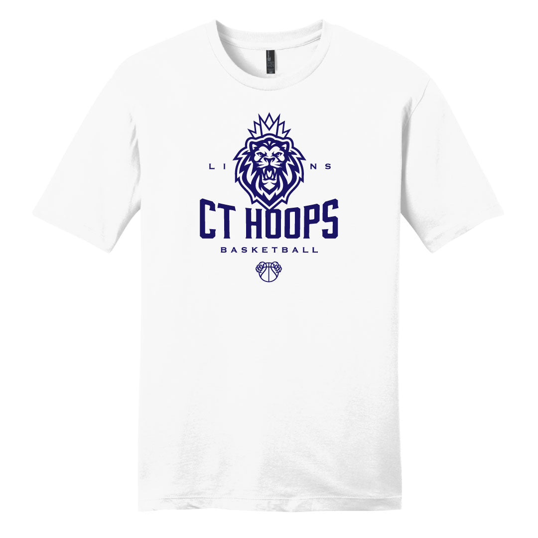 CT Hoops Basketball Tri Blend Tee Logowear CT Hoops Basketball White Youth S