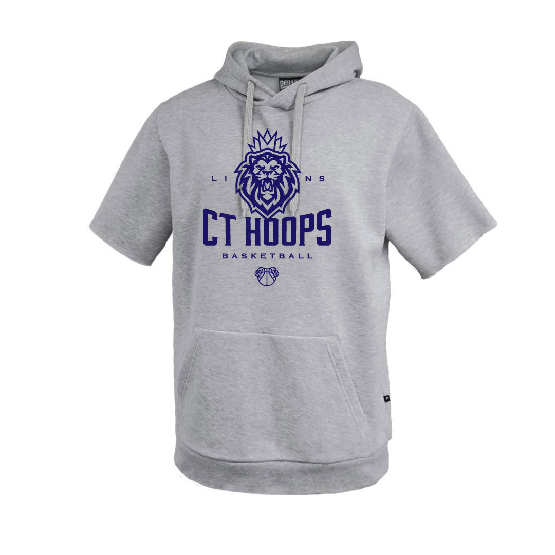 CT Hoops Basketball Fleece Short Sleeve Hoodie