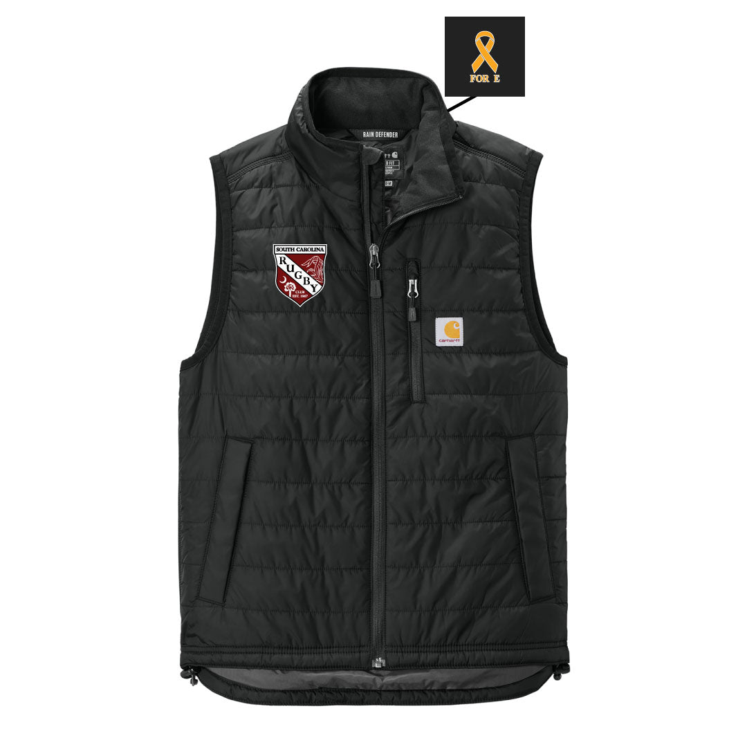 USC Rugby Carhartt® Gilliam Vest Logowear University of So. Carolina Rugby Black Mens S