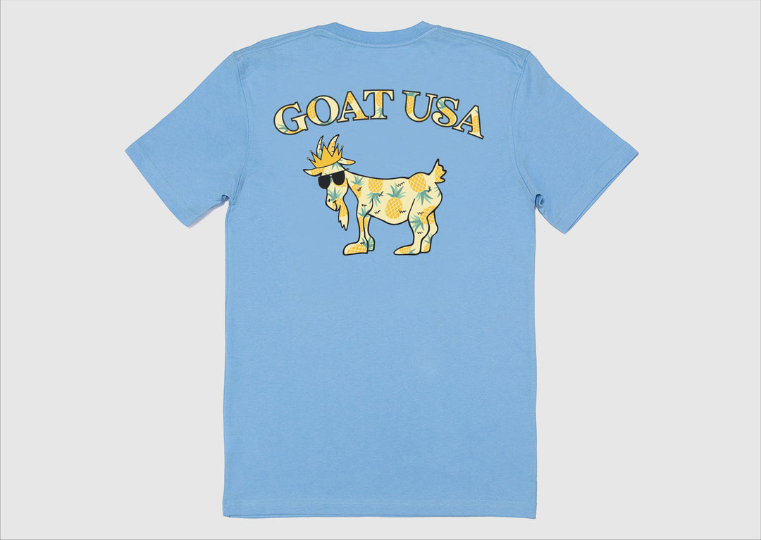 Goat USA Youth Pineapple T-Shirt Apparel Goat USA Carolina Blue Youth Small 