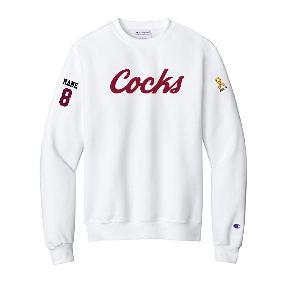 USC Rugby White Champion Crewneck Sweatshirt