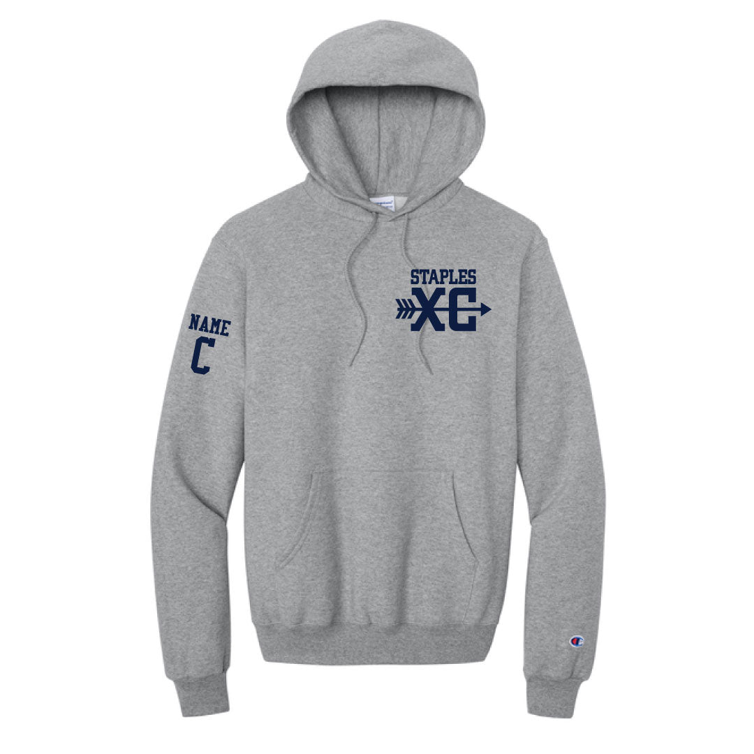 Staples Girls XC Champion Hoodie Logowear Staples Girls Cross Country Grey Adult XS