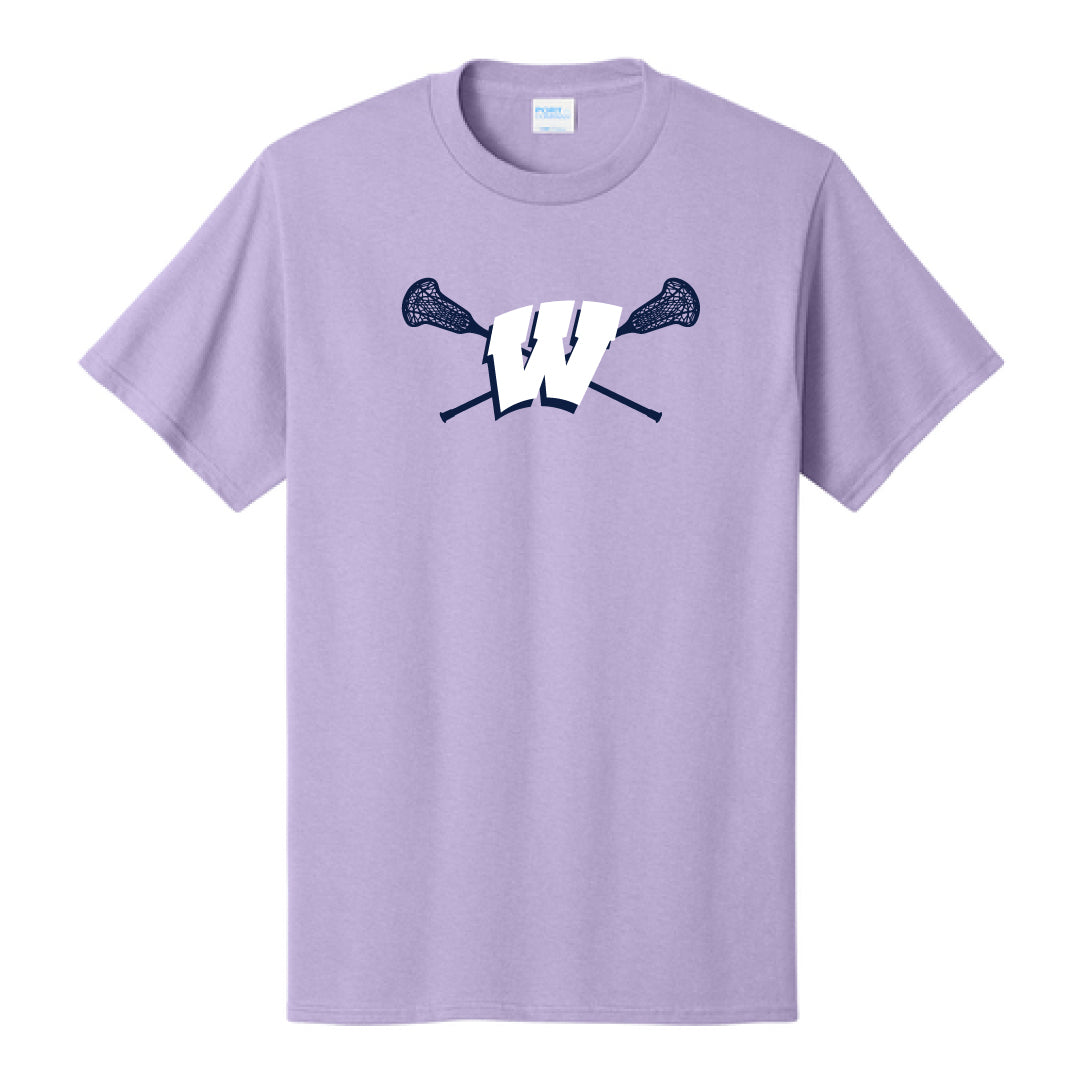 Westport PAL Girls Lacrosse Cotton Tee Logowear Westport PAL Girls Lacrosse Lavendar Youth S