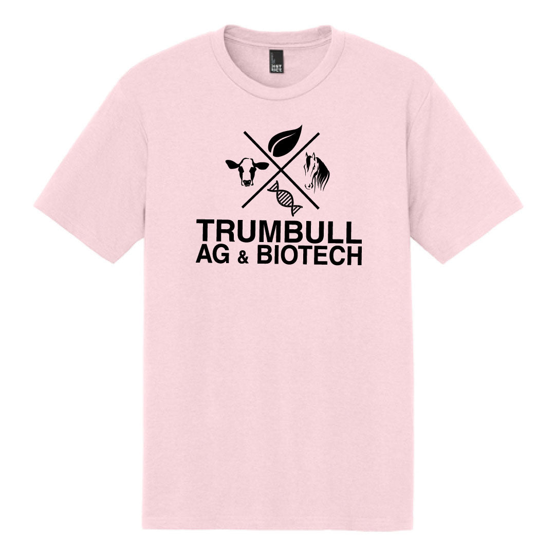 Trumbull Ag and Biotech Tri Blend Tee Logowear Trumbull Ag & Biotech Pink Adult XS