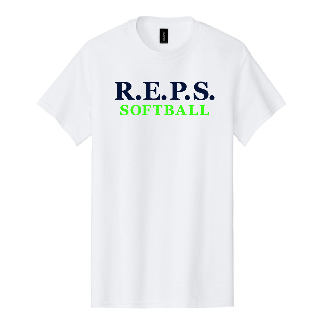 R.E.P.S. Wordmark Cotton Tee Logowear R.E.P.S. White Adult S