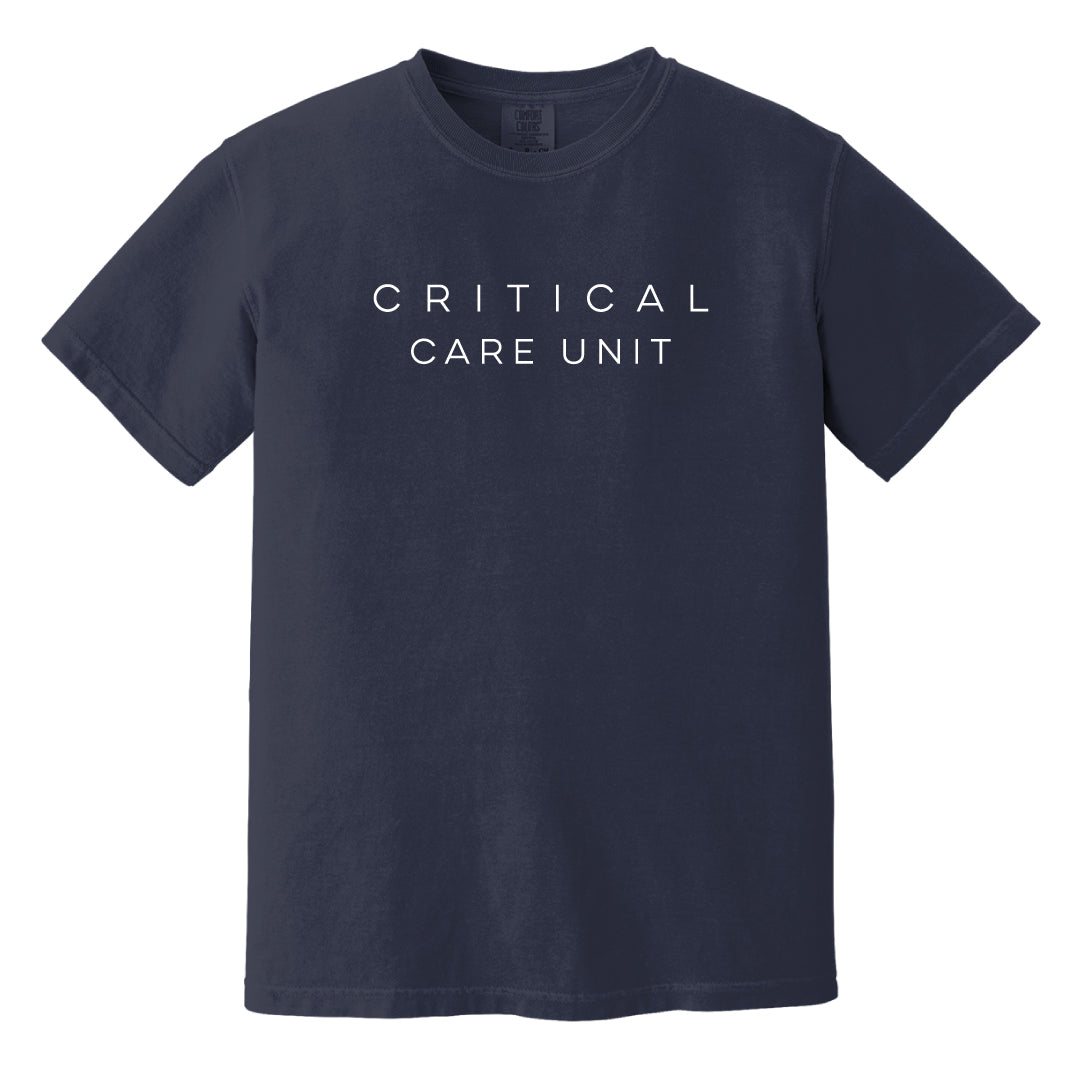 Danbury Hospital Critical Care Comfort Colors Short Sleeve Tee Logowear Danbury Hospital Critical Care Critical Care Unit Navy Adult S