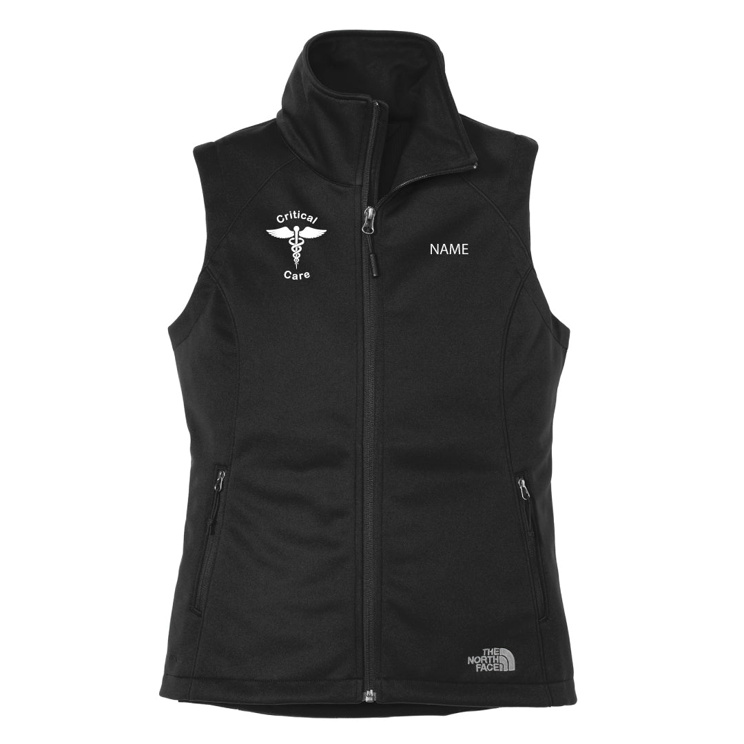 Danbury Hospital Critical Care North Face Soft Shell Vest Logowear Danbury Hospital Critical Care Critical Care Ladies S 