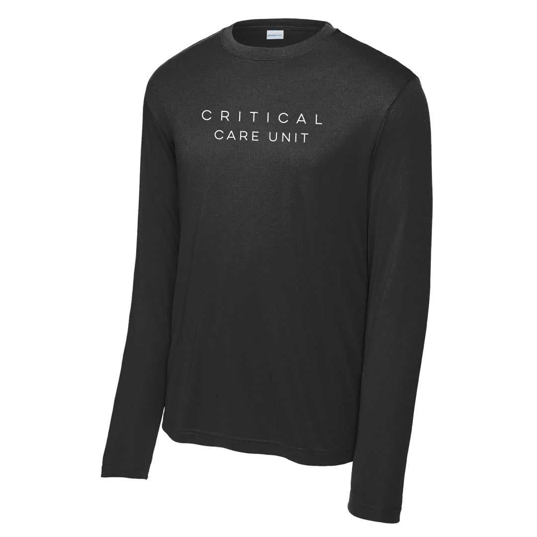 Danbury Hospital Critical Care Performance Long Sleeve Logowear Danbury Hospital Critical Care Black Adult XS 