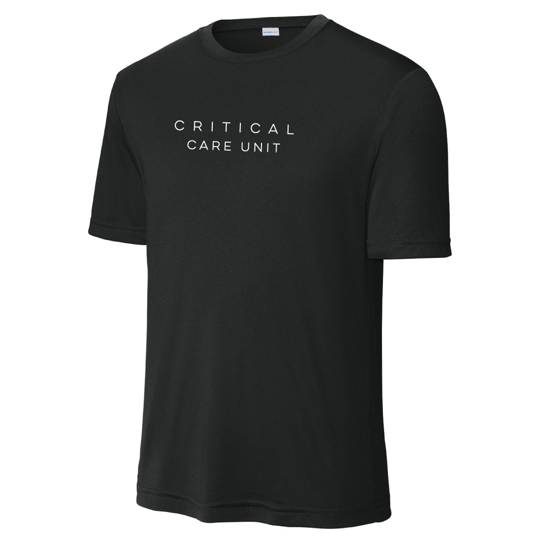 Danbury Hospital Critical Care Performance Short Sleeve Logowear Danbury Hospital Critical Care Black Adult XS 