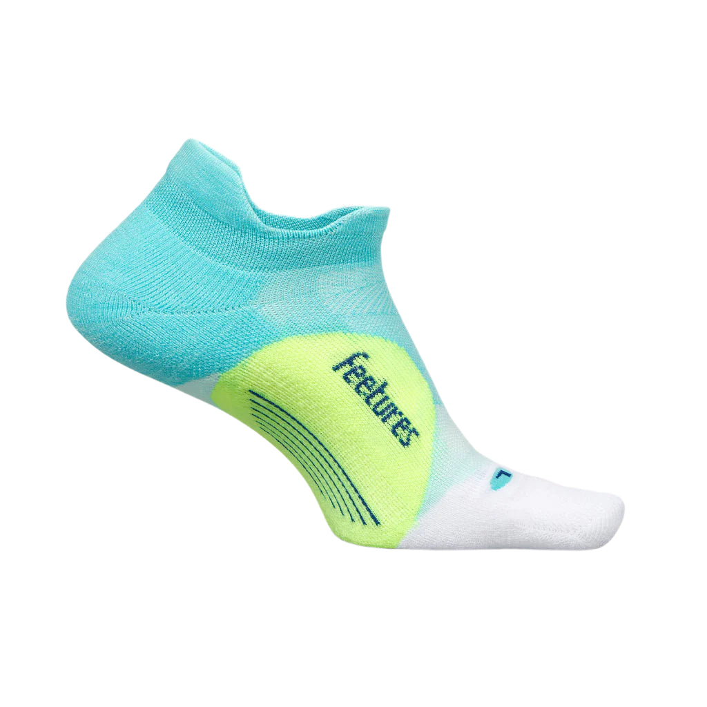 Feetures Elite Light Cushion No Show Tab Apparel Feetures Aqua Surf Small