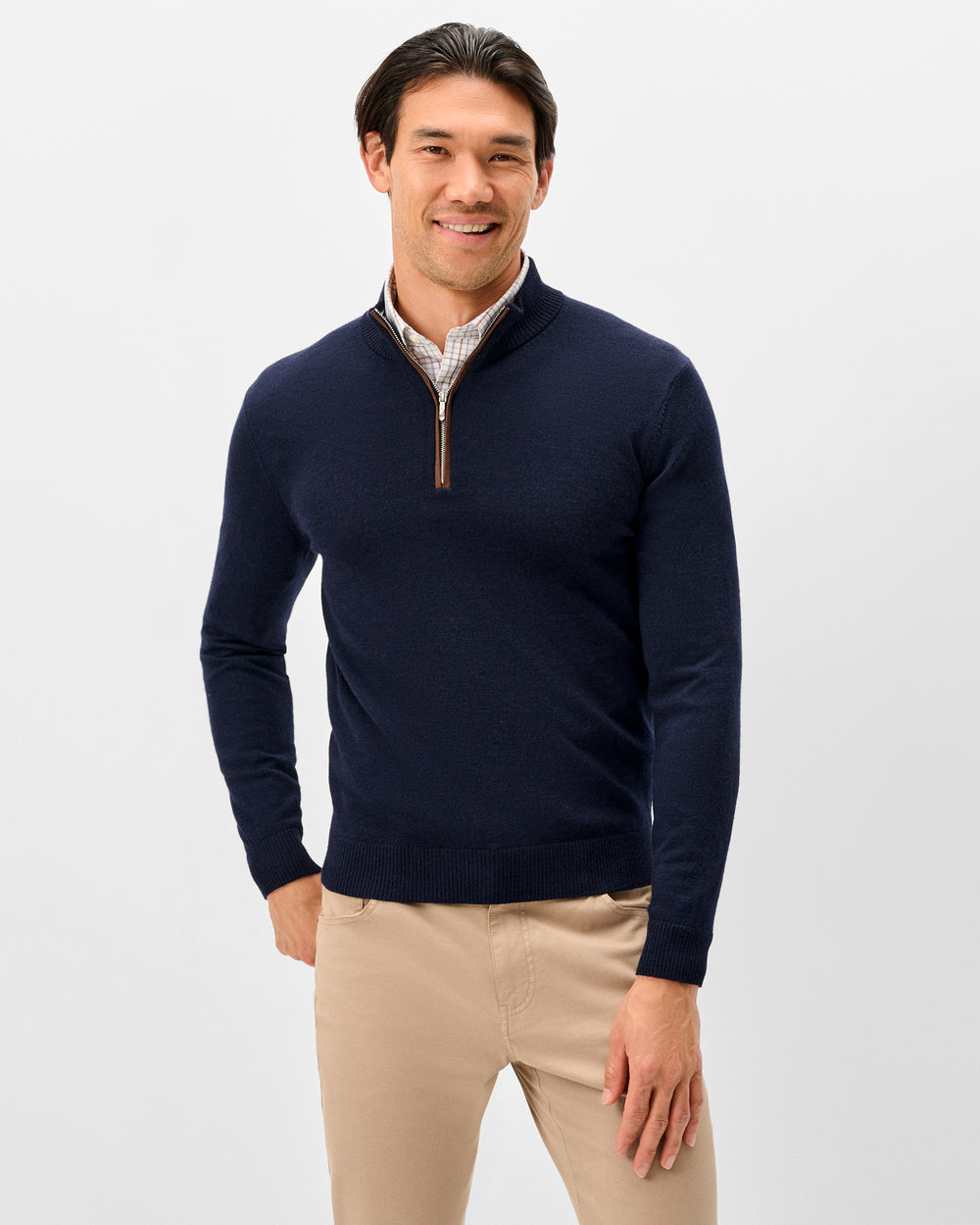 Johnnie-O Men's Raynor Merino 1/4 Zip Sweater Apparel Johnnie-O Navy Small