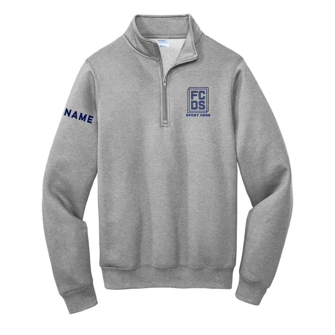 FCDS 1/4 Zip Sweatshirt Logowear FCDS Athletic Heather Youth S