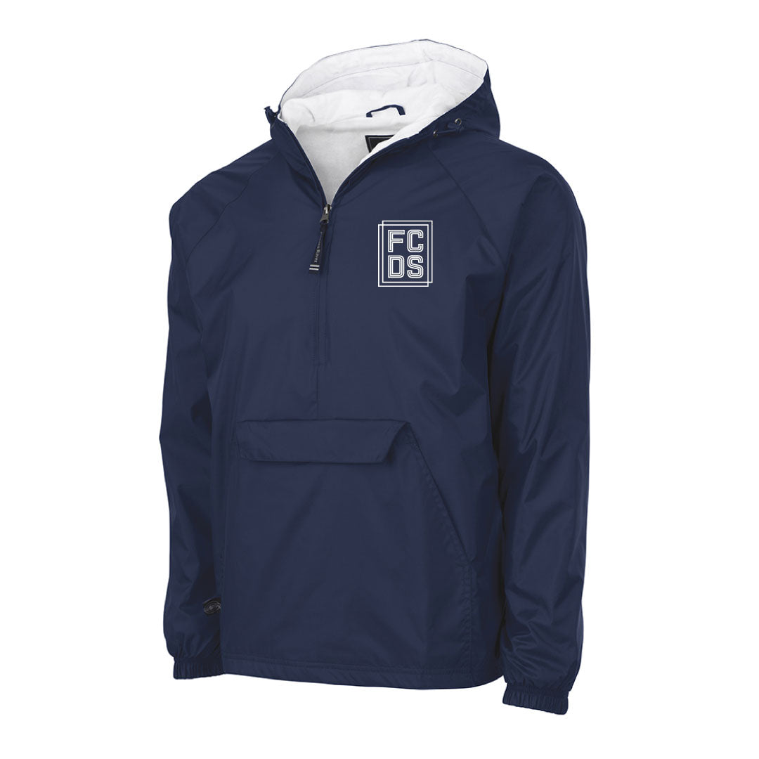 FCDS 1/4 Zip Hooded Wind Jacket Logowear FCDS Navy Youth S