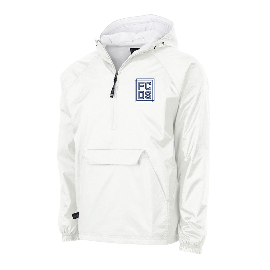 FCDS 1/4 Zip Hooded Wind Jacket Logowear FCDS White Youth S