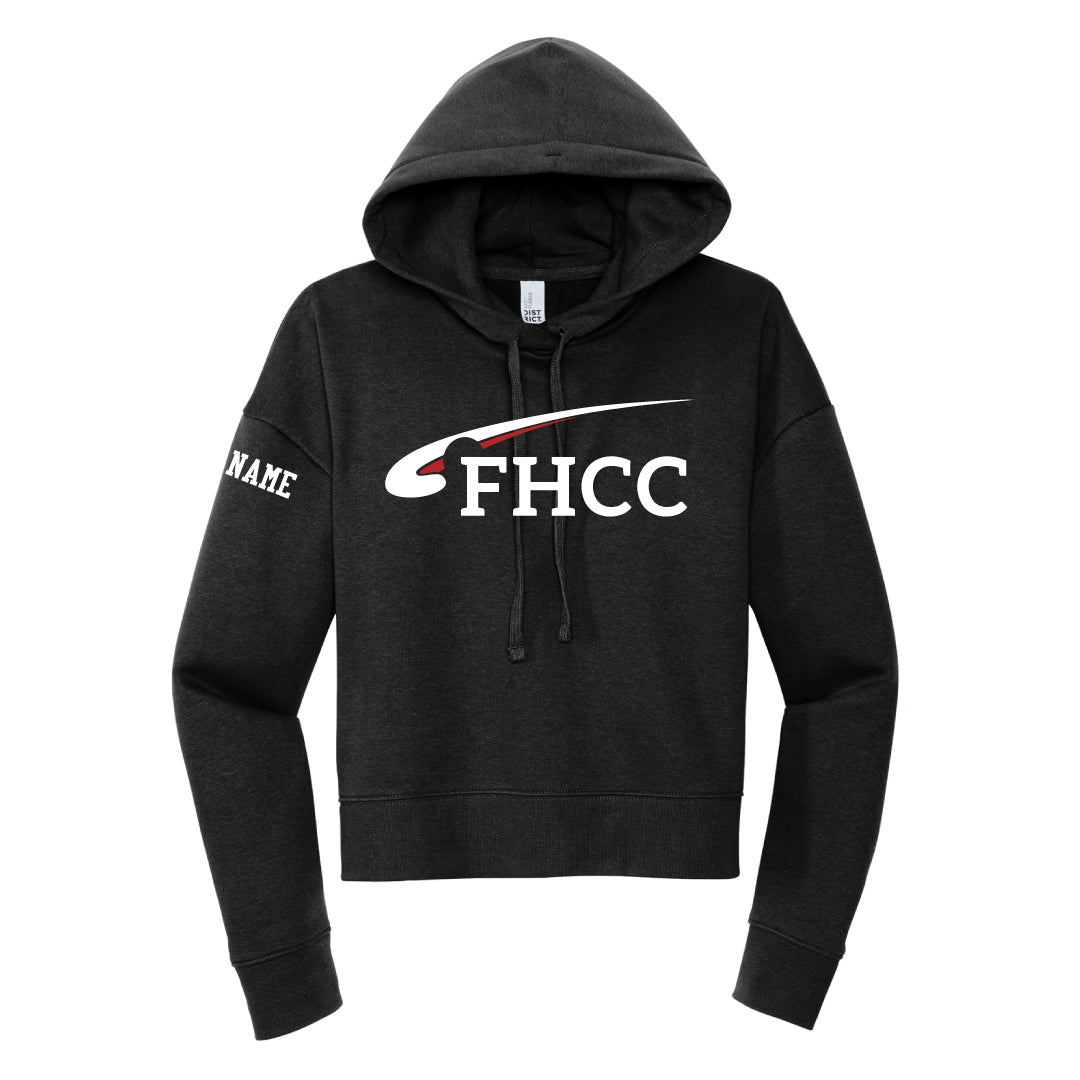 FHCC Ladies Cropped Hoodie Logowear FHCC Black Ladies XS
