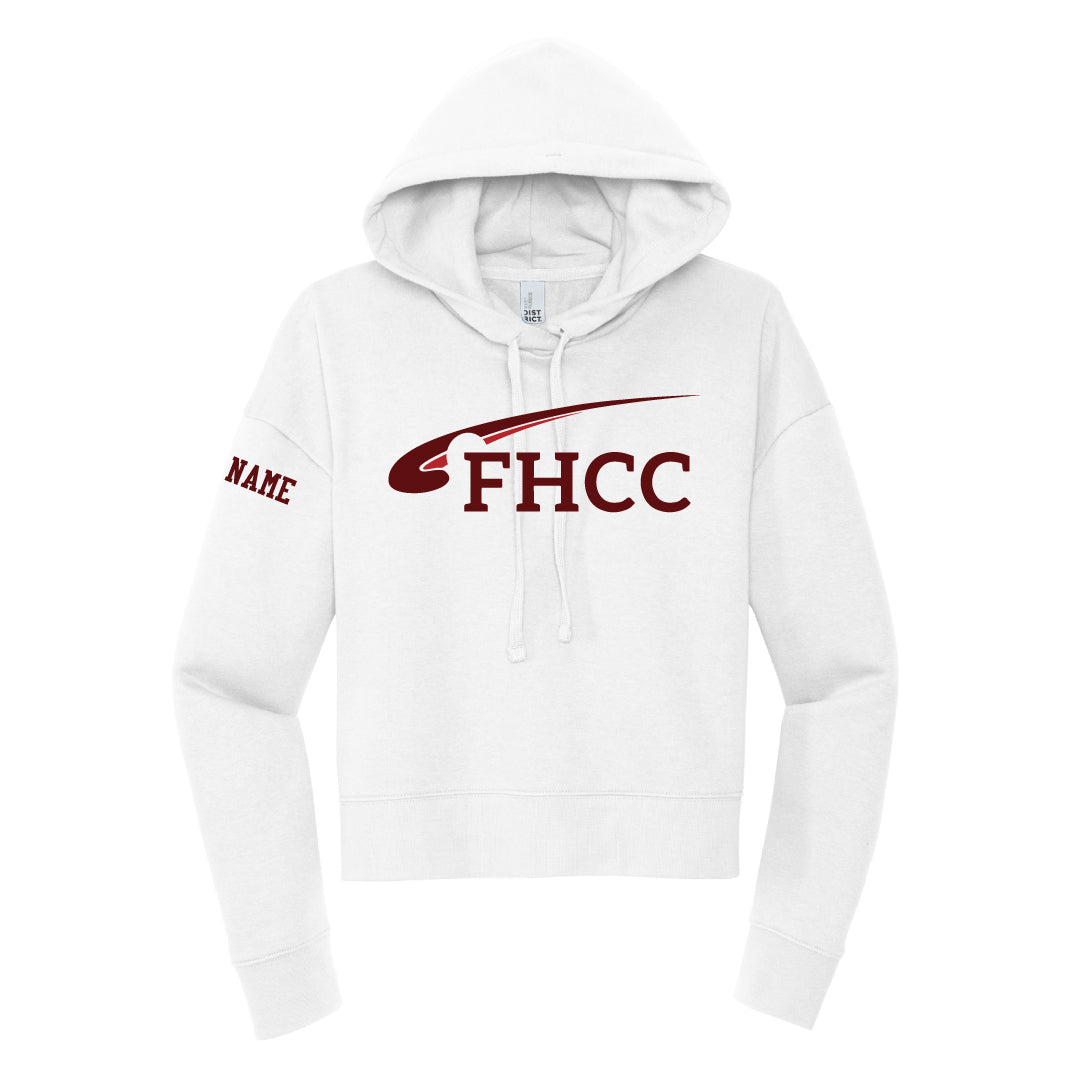 FHCC Ladies Cropped Hoodie Logowear FHCC White Ladies XS