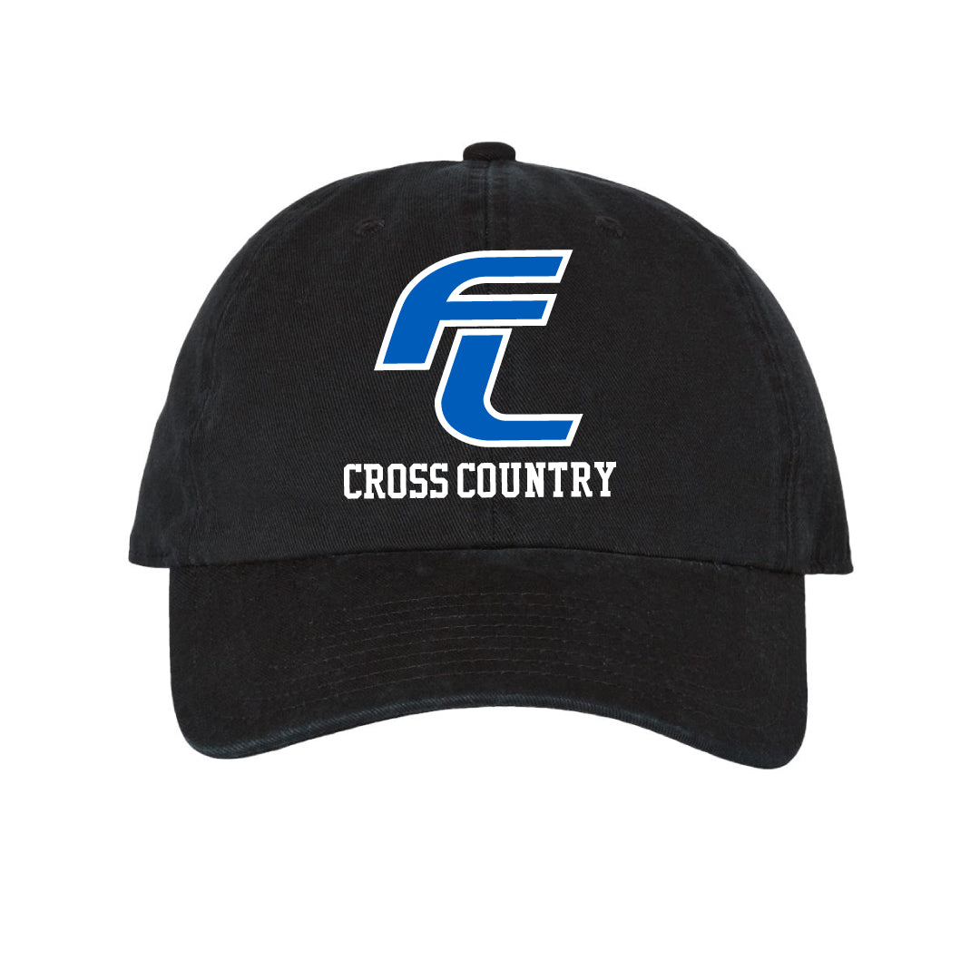 Ludlowe Cross Country Baseball Cap Logowear Fairfield Ludlowe Cross Country Black  