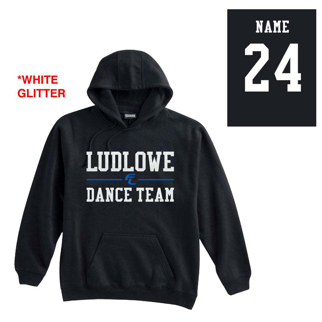 FL Dance Hooded Sweatshirt Logowear Fairfield Ludlowe Dance Black Adult XS