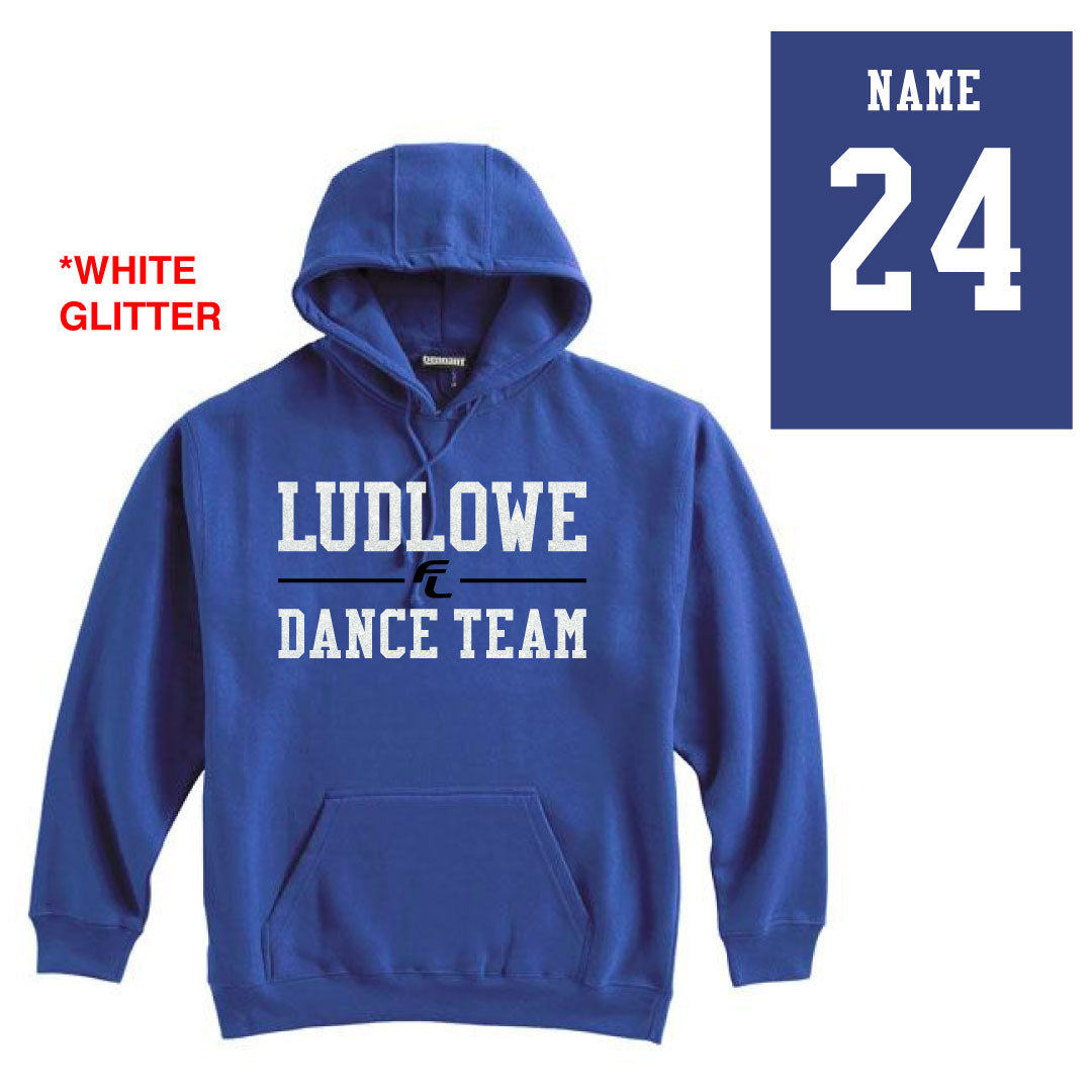 FL Dance Hooded Sweatshirt Logowear Fairfield Ludlowe Dance Royal Adult XS
