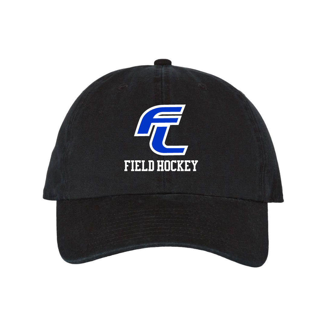 Ludlowe Field Hockey Baseball Hat Logowear Fairfield Ludlowe Field Hockey Black